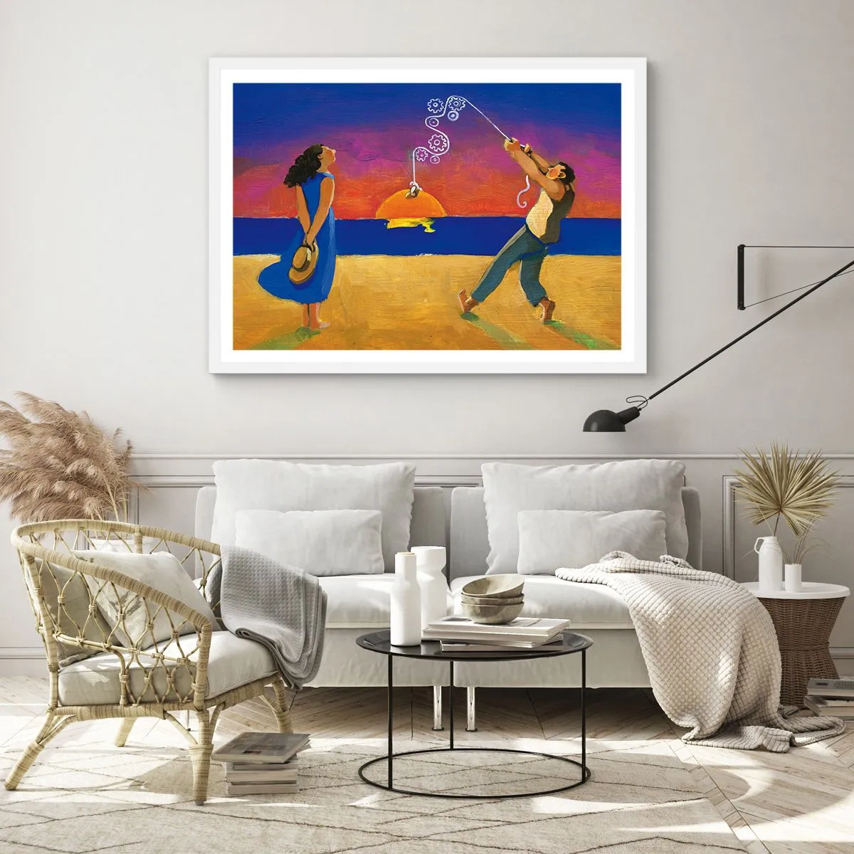 Plakat w białej ramie - Więcej niż gwiazdka z nieba - 100x70 cm