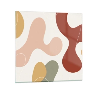 Obraz na szkle - Esy czy floresy? - 60x60 cm