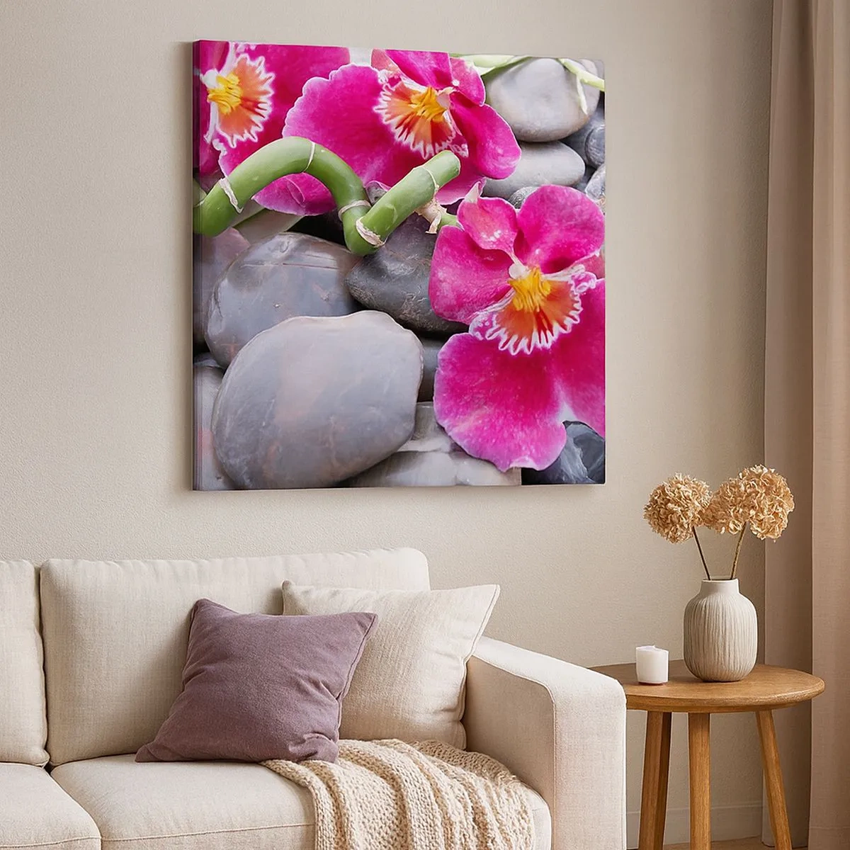 Obraz na płótnie - Chłód i żar - 30x30 cm