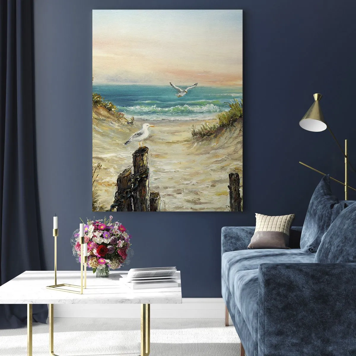 Obraz na szkle - Bezwietrzne zacisze - 50x70cm - Bezwietrzne zacisze - Nowoczesna dekoracja ścienna do salonu, kuchni i sypialni ARTTOR