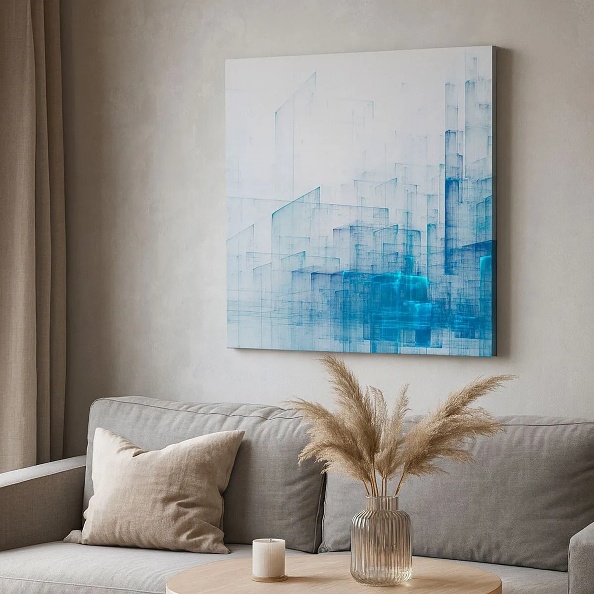 Obraz na płótnie - Jak stała się przestrzeń - 30x30 cm