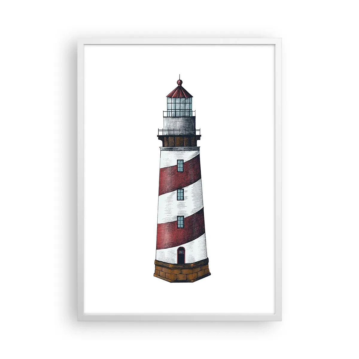 Plakat w białej ramie - Zawsze na straży - 50x70 cm