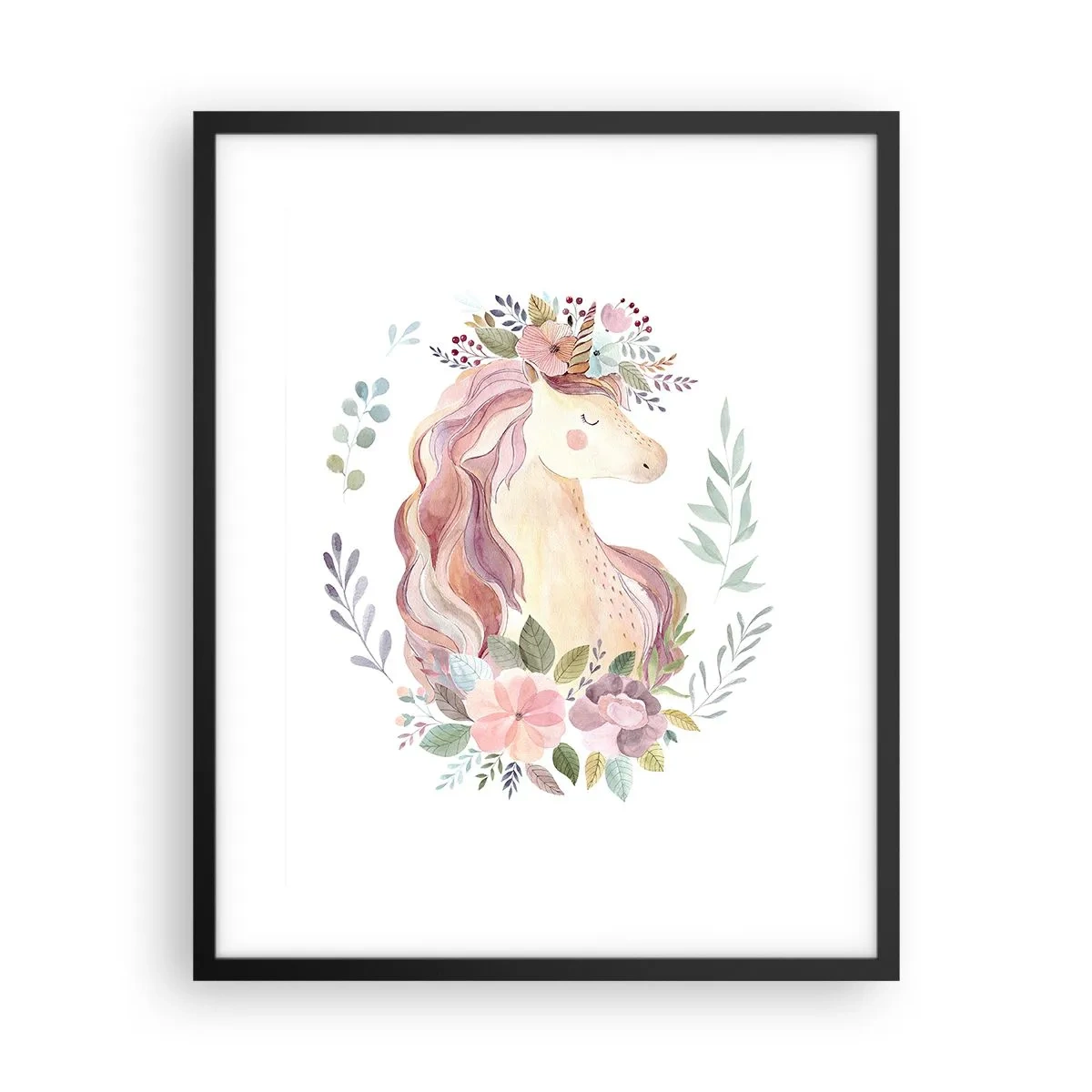 Plakat w czarnej ramie - Zaproszenie do świata baśni - 40x50 cm