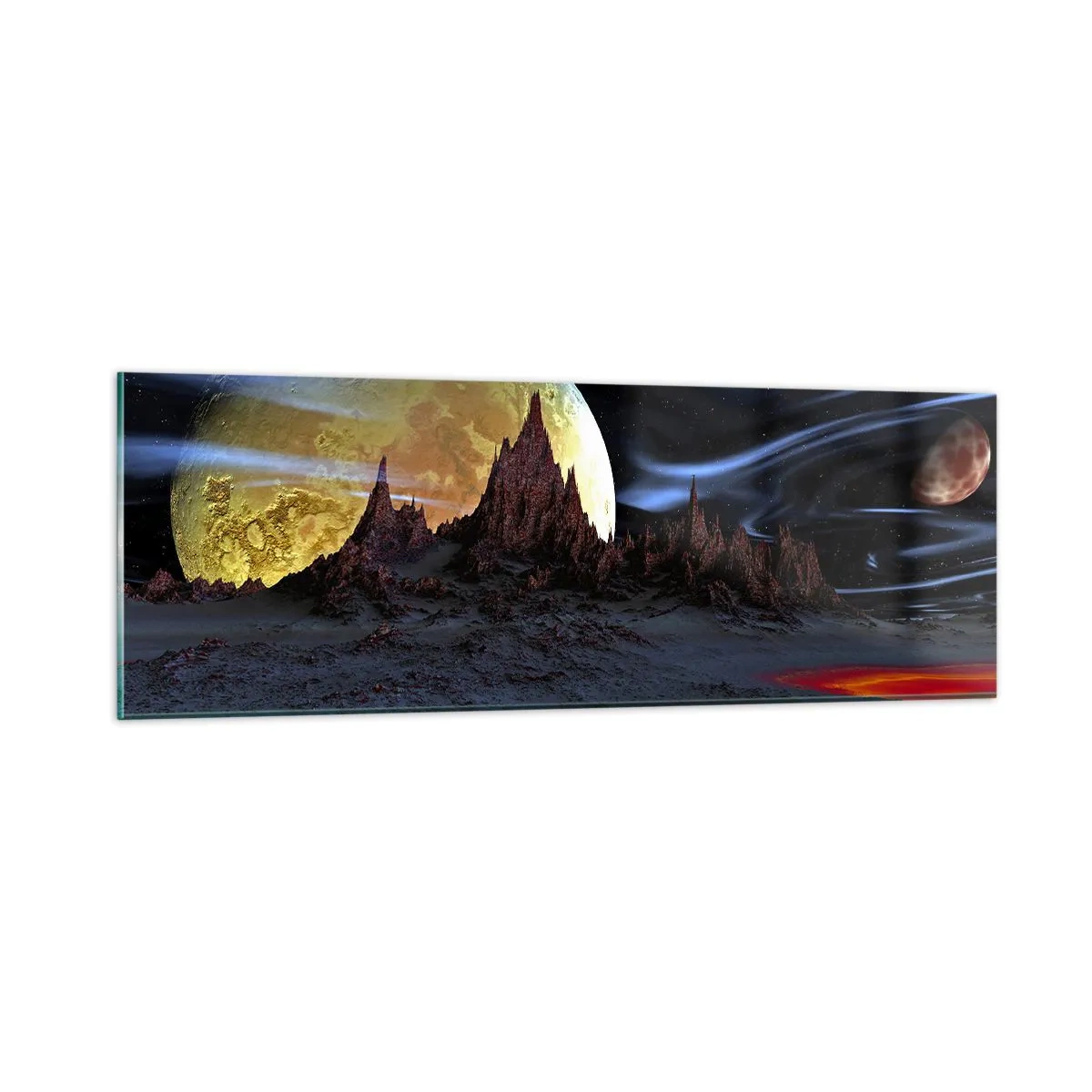 Obraz na szkle - Nieznany świat - 90x30 cm