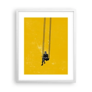 Plakat w białej ramie - Dzień jak co dzień - 40x50 cm