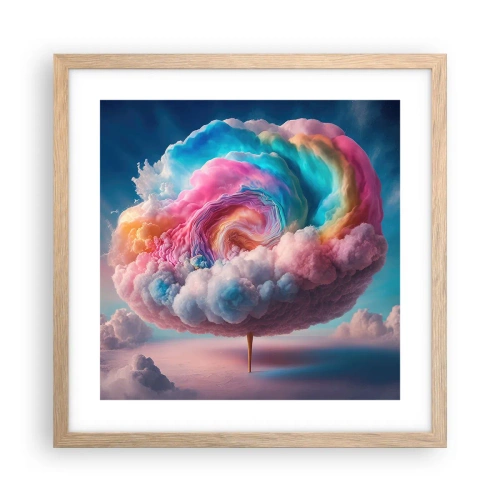 Plakat w ramie jasny dąb - Sen o wesołym miasteczku - 40x40 cm