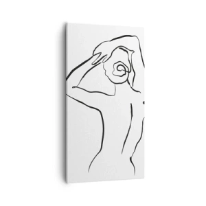 Obraz na płótnie - Akt o poranku - 55x100 cm