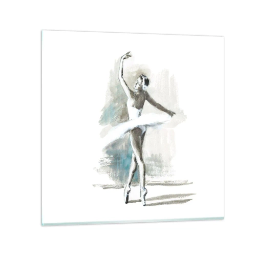 Obraz na szkle - Zaklęta w łabędzia - 60x60 cm