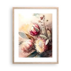 Plakat w ramie jasny dąb - Z profilu i en face - 40x50 cm