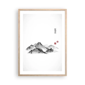 Plakat w ramie jasny dąb - Za dalą dal - 50x70 cm