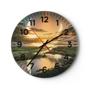 Zegar ścienny - Gdzieś w odległej galaktyce - 30x30 cm