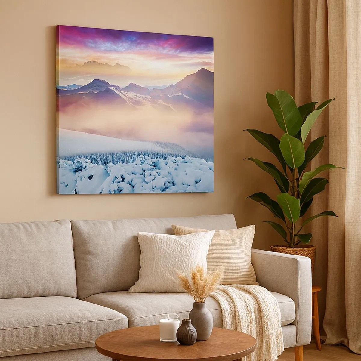 Obraz na płótnie - Siła i czystość natury - 30x30 cm