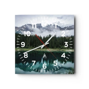 Zegar ścienny - Cicho, cicho, nie budźmy wody spiącej… - 40x40 cm