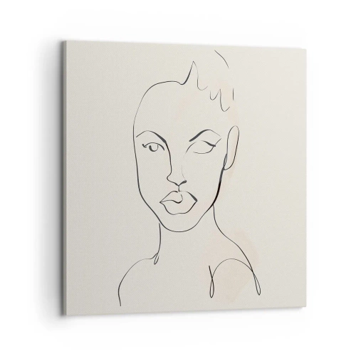 Obraz na płótnie - Zarys zmysłowości - 60x60 cm