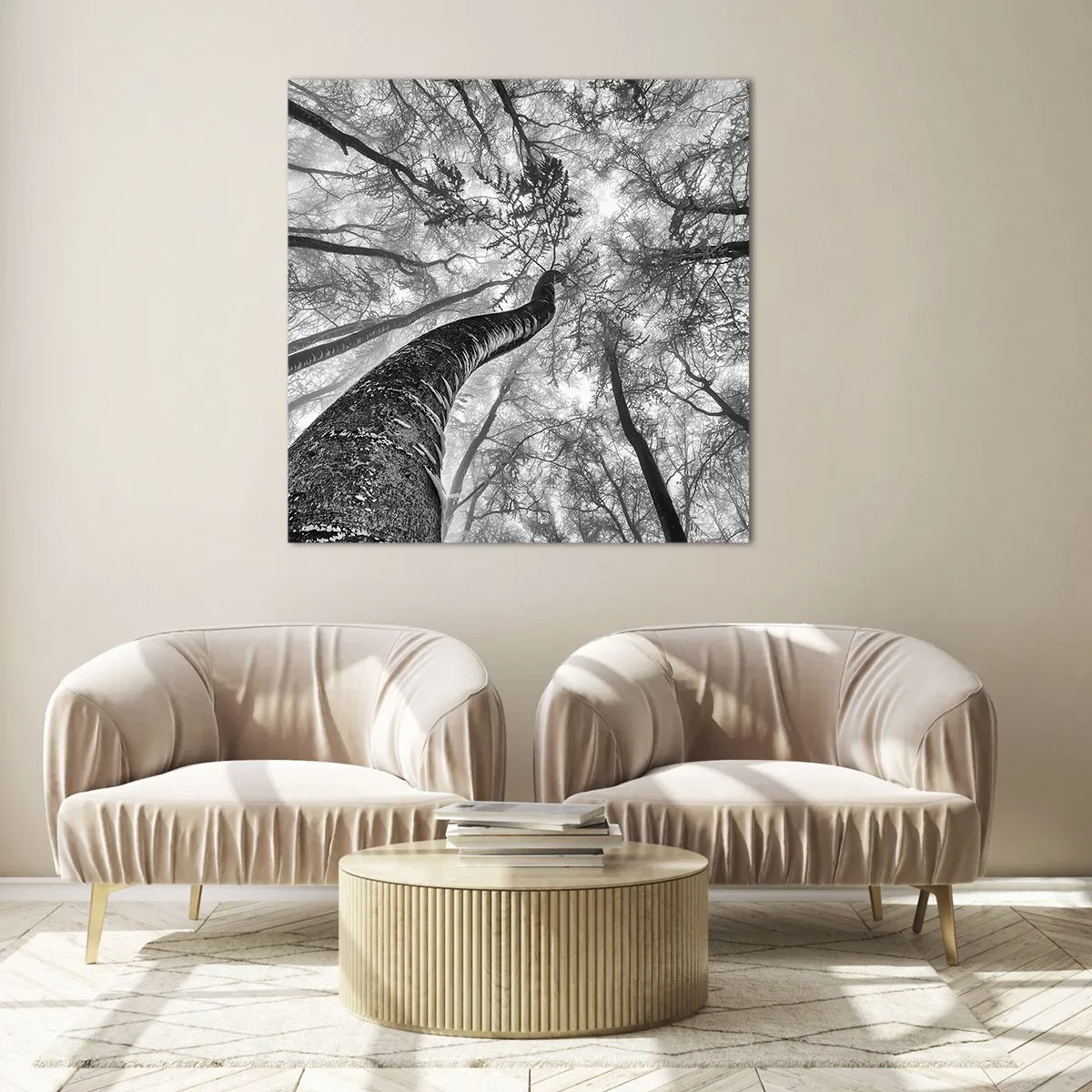 Obraz na szkle - Wyścig do światła - 70x70 cm