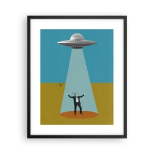 Plakat w czarnej ramie - Bliskie spotkanie - 40x50 cm
