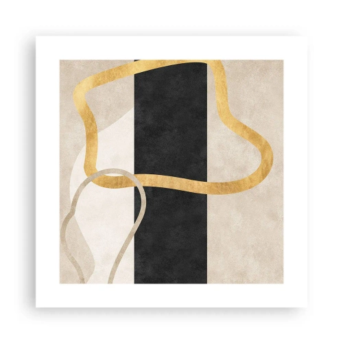 Plakat - Kształty zapętlone - 40x40 cm