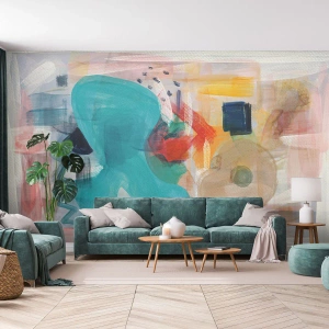 Fototapeta Premium Sand - Kolorowa gra - Abstrakcja, Farby, Sztuka - 500x350 cm