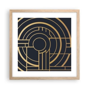 Plakat w ramie jasny dąb - Obroty rzeczy - 40x40 cm