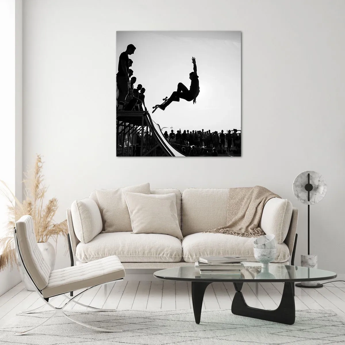 Obraz na szkle - Bohaterowie i widzowie - 50x50 cm