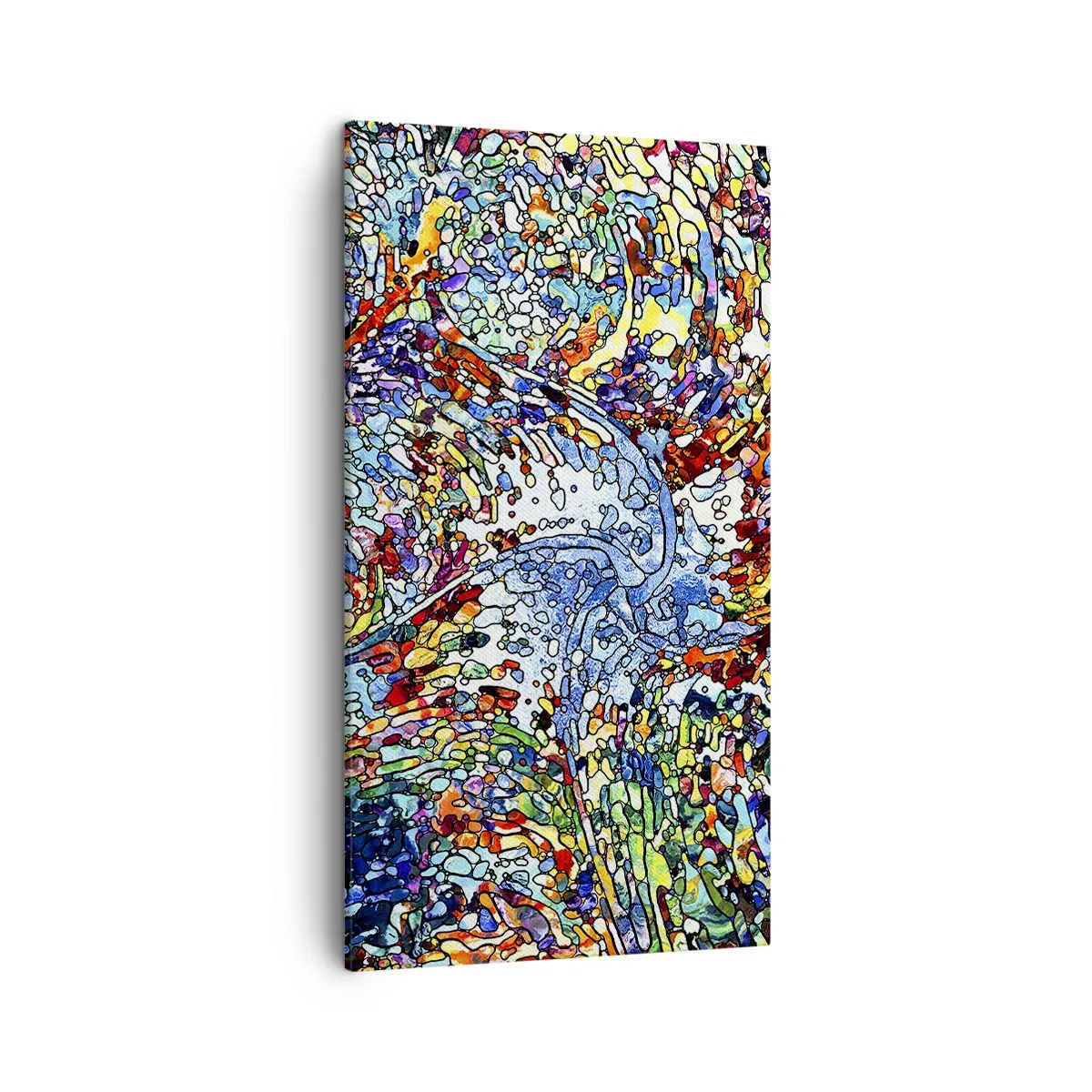 Obraz na płótnie - Witraż kroplisty - 45x80 cm