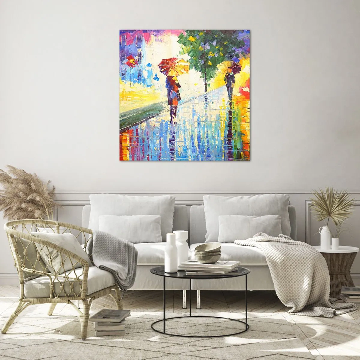 Obraz na szkle - I wszystko jasne - 70x70 cm