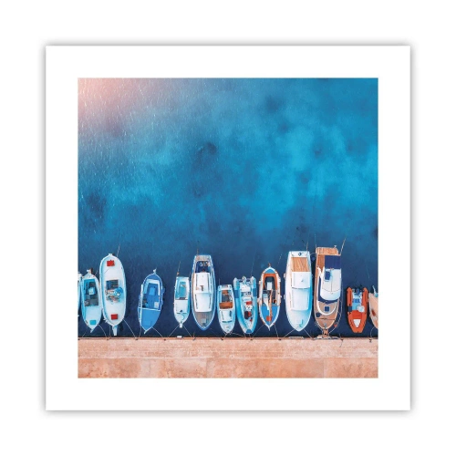 Plakat - W jednym rzędzie - 40x40 cm