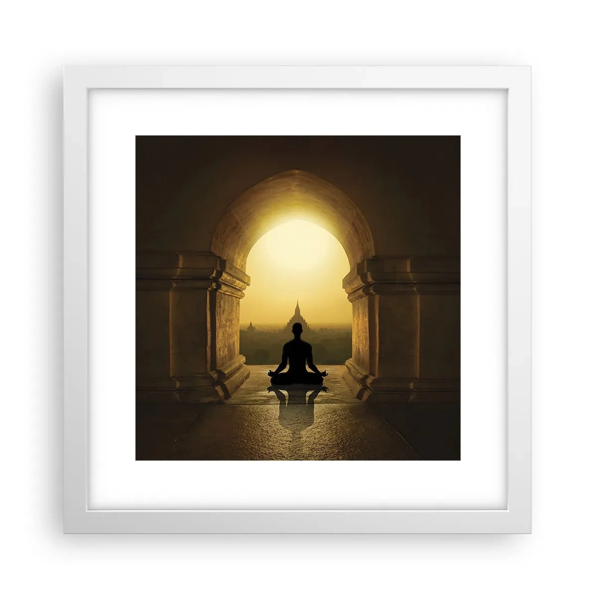 Plakat w białej ramie - Pełna harmonia - 30x30 cm