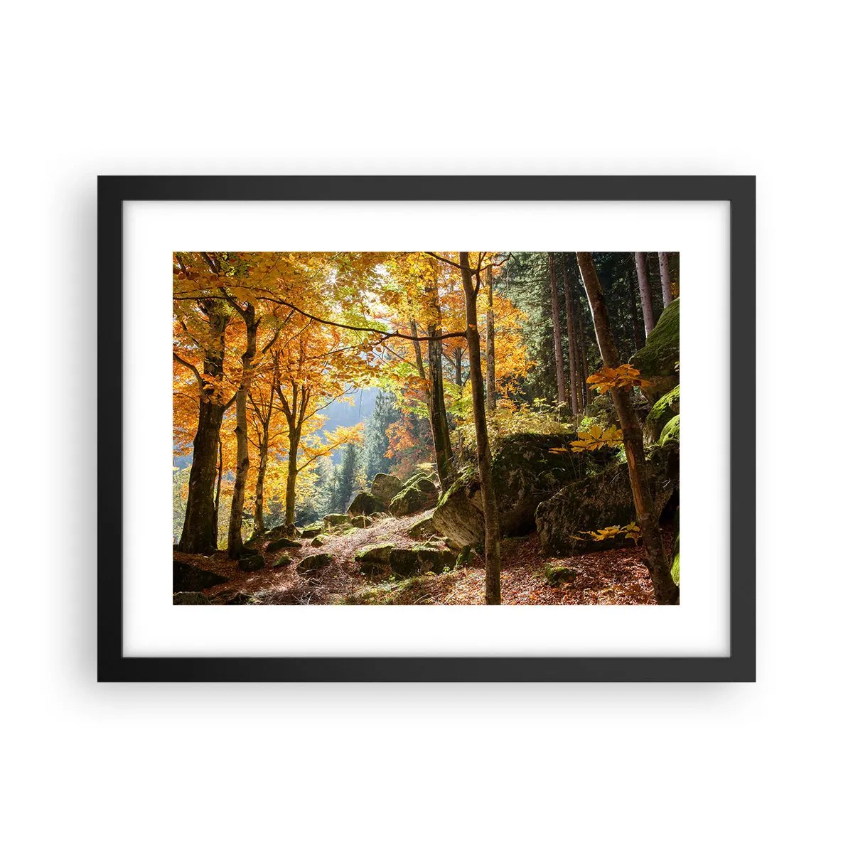 Plakat w czarnej ramie - Czas na odpoczynek - 40x30 cm