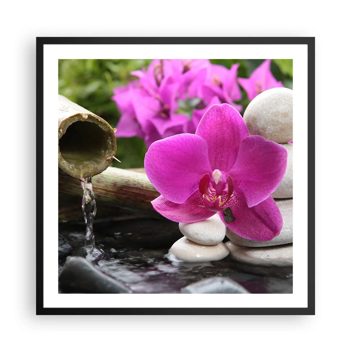 Plakat w czarnej ramie - Już odpoczywasz - 60x60 cm