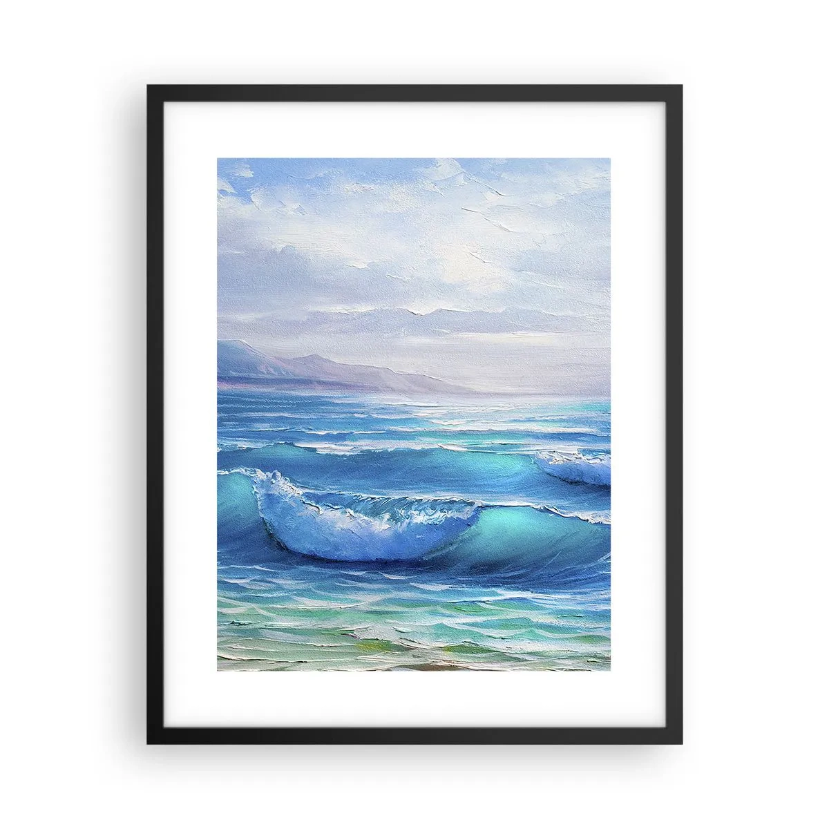 Plakat w czarnej ramie - Niesie ukojenie - 40x50 cm