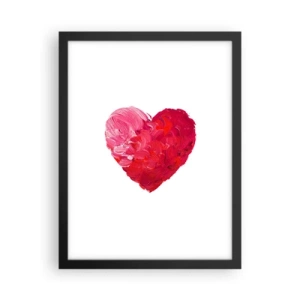 Plakat w czarnej ramie - All you need is love - 30x40 cm
