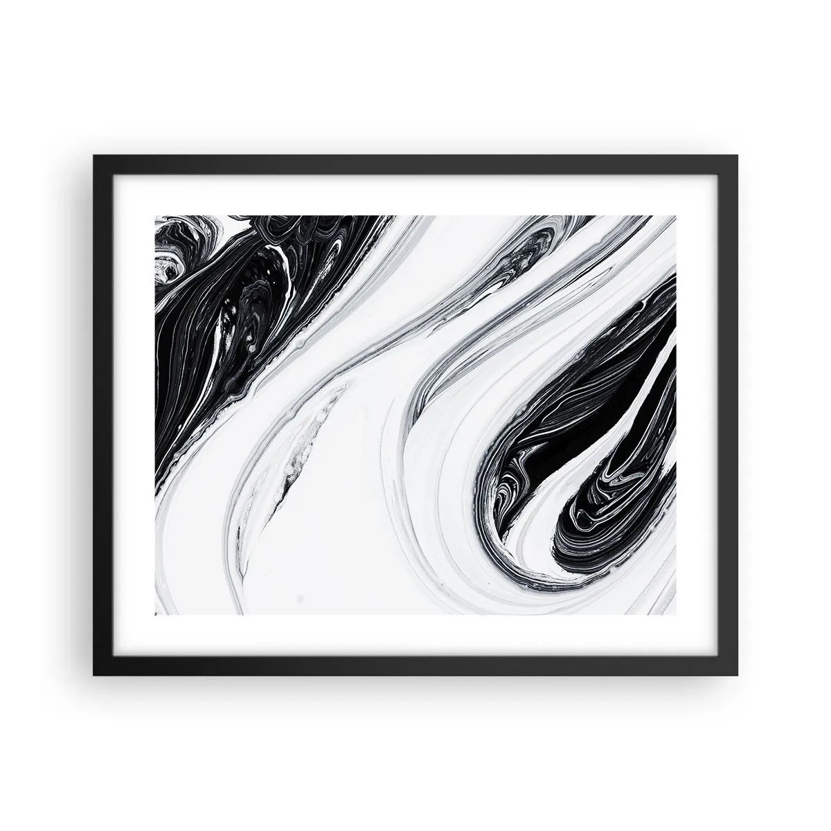 Plakat w czarnej ramie - Połączenie przeciwieństw - 50x40 cm