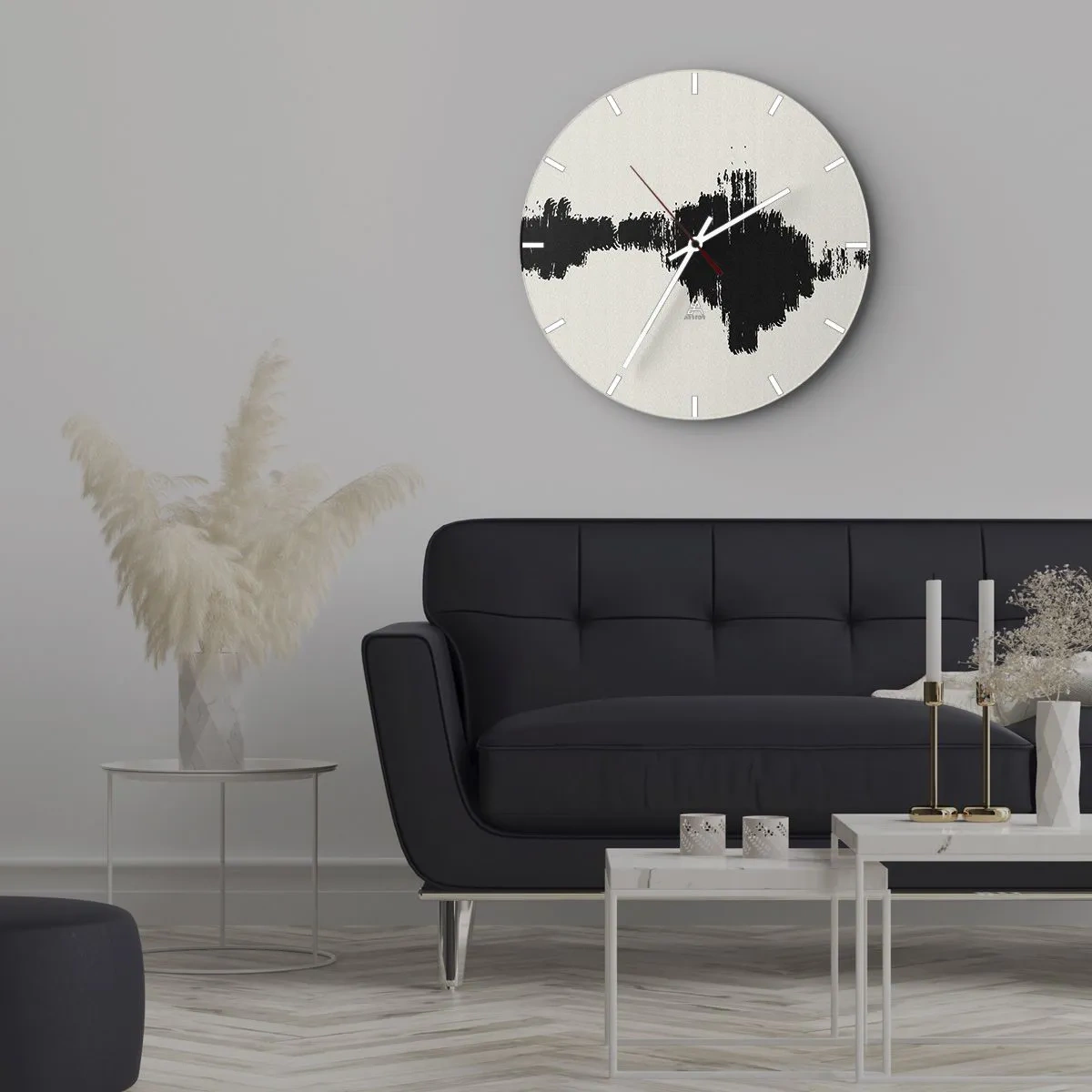 Zegar ścienny - Drgania wyobraźni - 40x40 cm