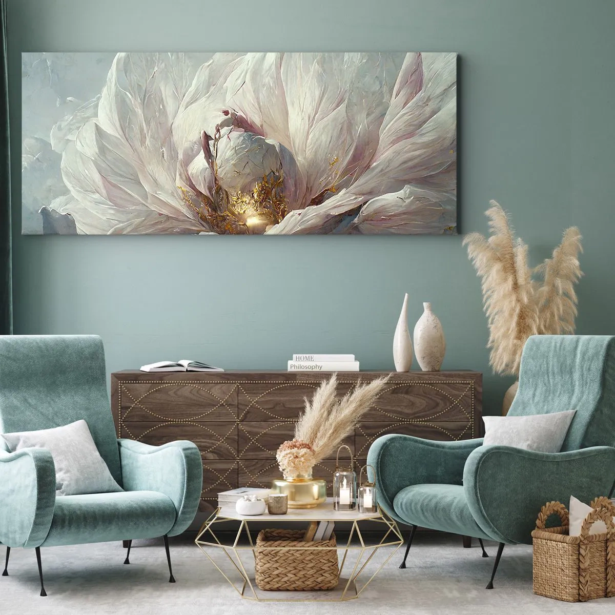 Obraz na płótnie - Rozkwita raz na sto lat - 100x40 cm