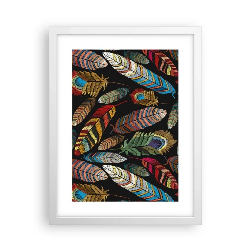 Plakat w białej ramie - Ptasi karnawał - 30x40 cm