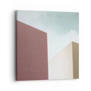 Obraz na płótnie - Geometria słonecznego lata - 30x30 cm