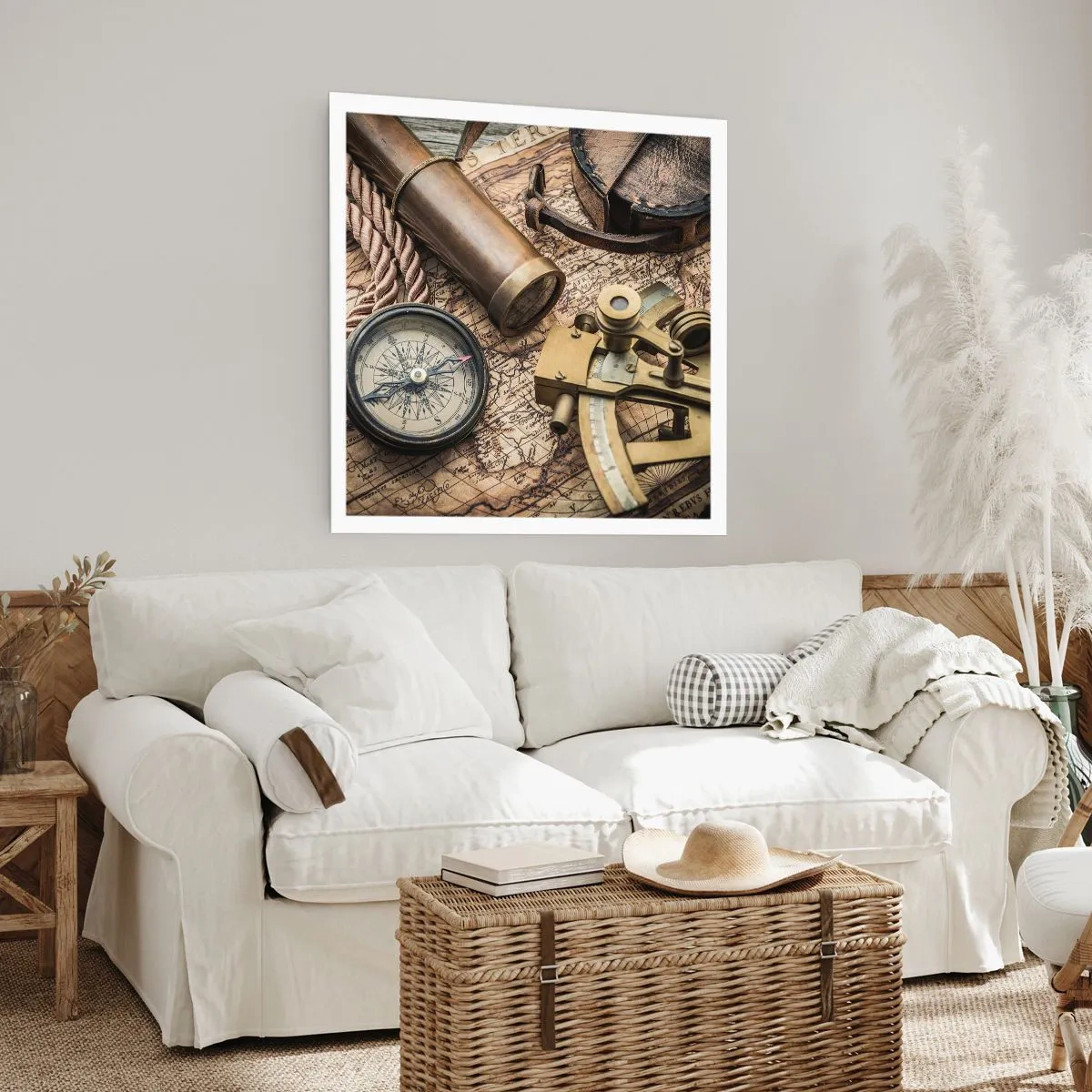 Plakat - Wyznacz kurs - 60x60 cm