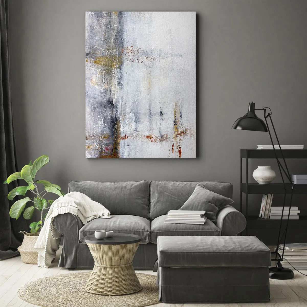 Obraz na płótnie - Za powietrza zasłoną - 55x100 cm