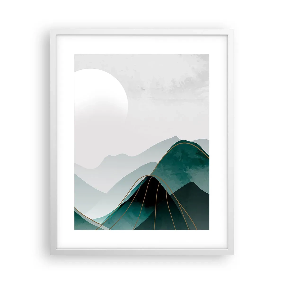 Plakat w białej ramie - W pełnym majestacie - 40x50 cm