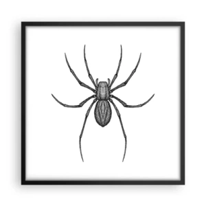 Plakat w czarnej ramie - Niepokojąca precyzja - 50x50 cm