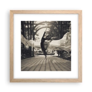 Plakat w ramie jasny dąb - Taniec ducha ogrodu - 30x30 cm