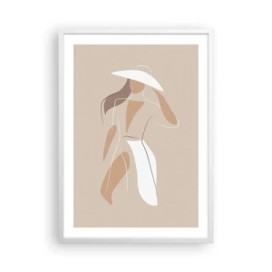 Plakat w białej ramie - Moda to zabawa - 50x70 cm