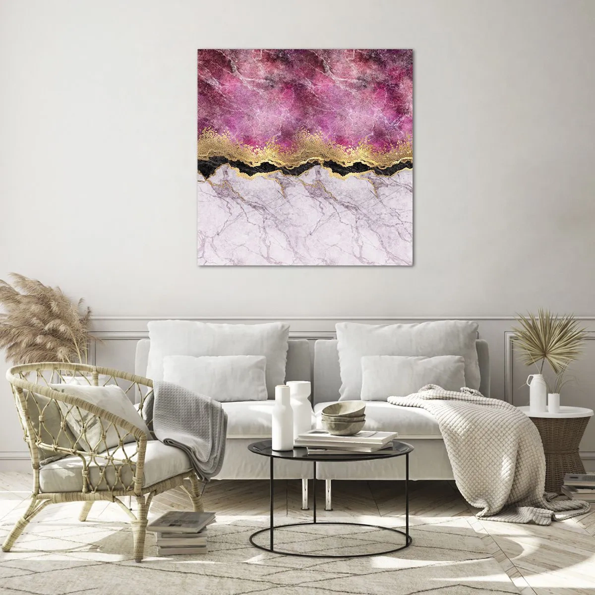 Obraz na szkle - Na granicy - 60x60 cm