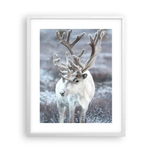 Plakat w białej ramie - Portret w słońcu - 40x50 cm