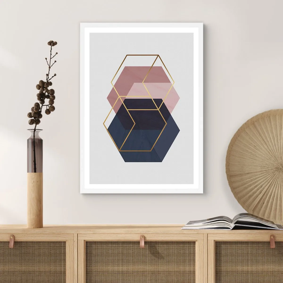 Plakat w białej ramie - Siła prostoty - 30x40 cm