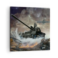 Vászonkép - A csata szörnyű és gyönyörű - 60x60 cm