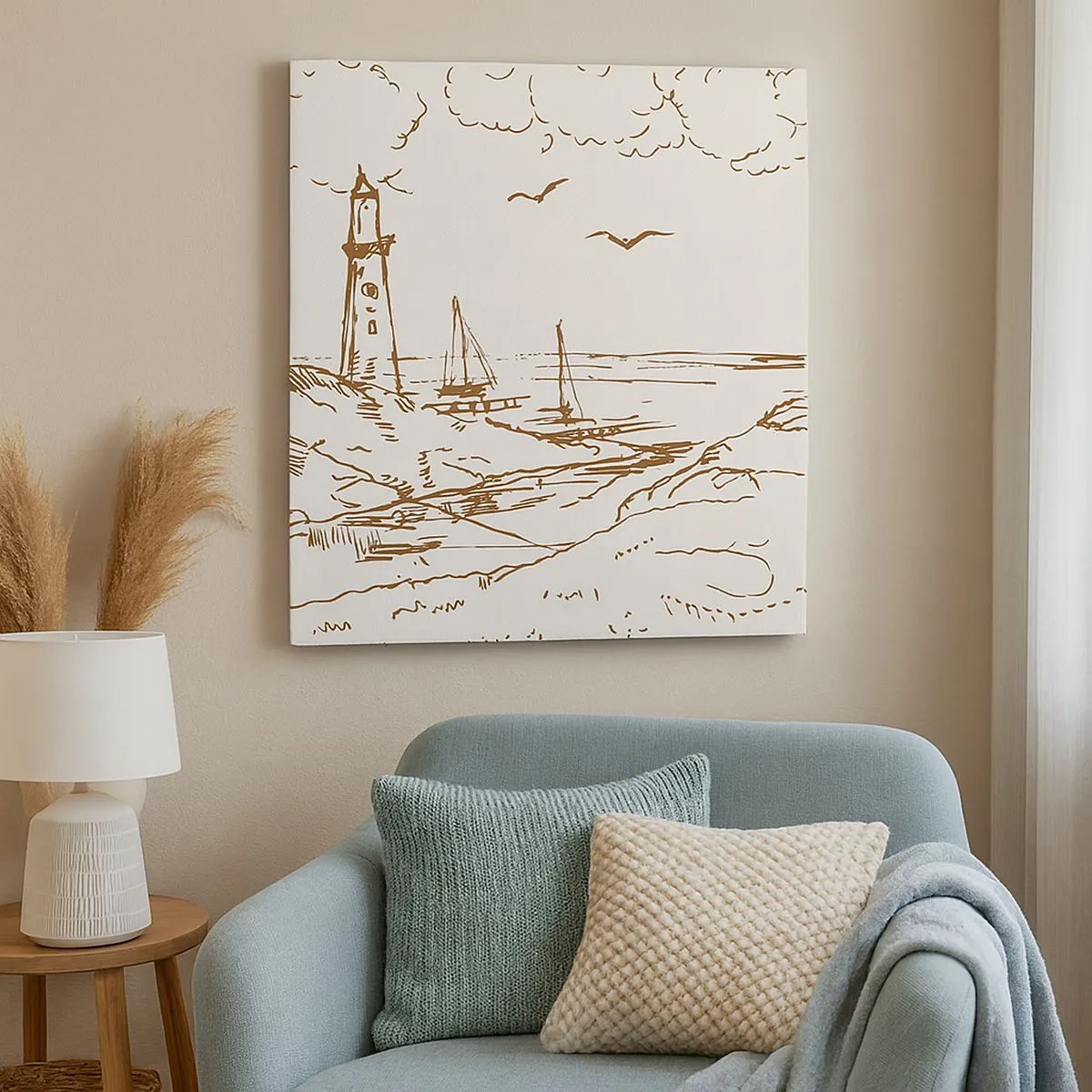 Obraz na płótnie - Zarys wspomnienia lata - 30x30 cm