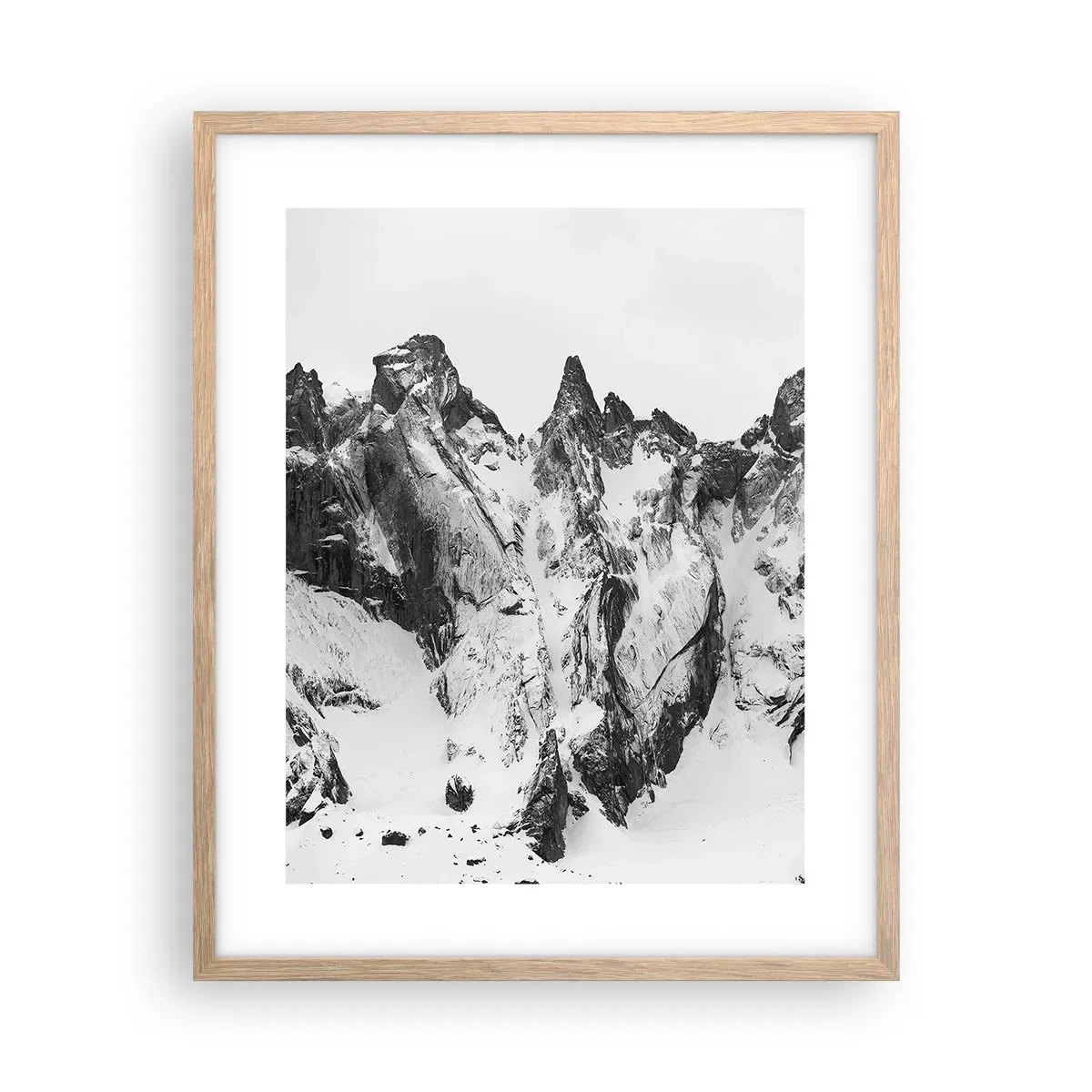 Plakat w ramie jasny dąb - Granitowa groźna grań - 40x50 cm