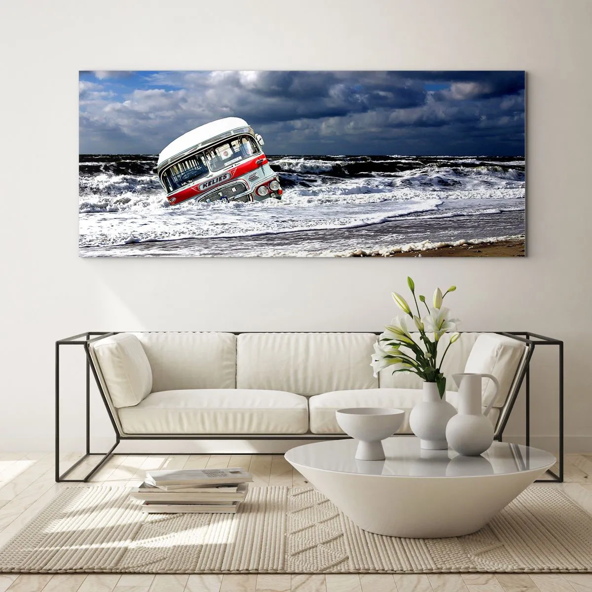 Obraz na szkle - I co się dziwisz? - 90x30 cm